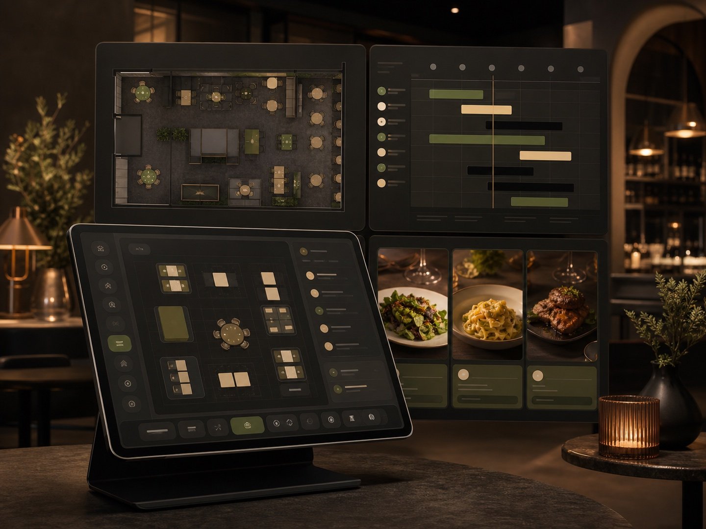 Restaurant CMS dashboard